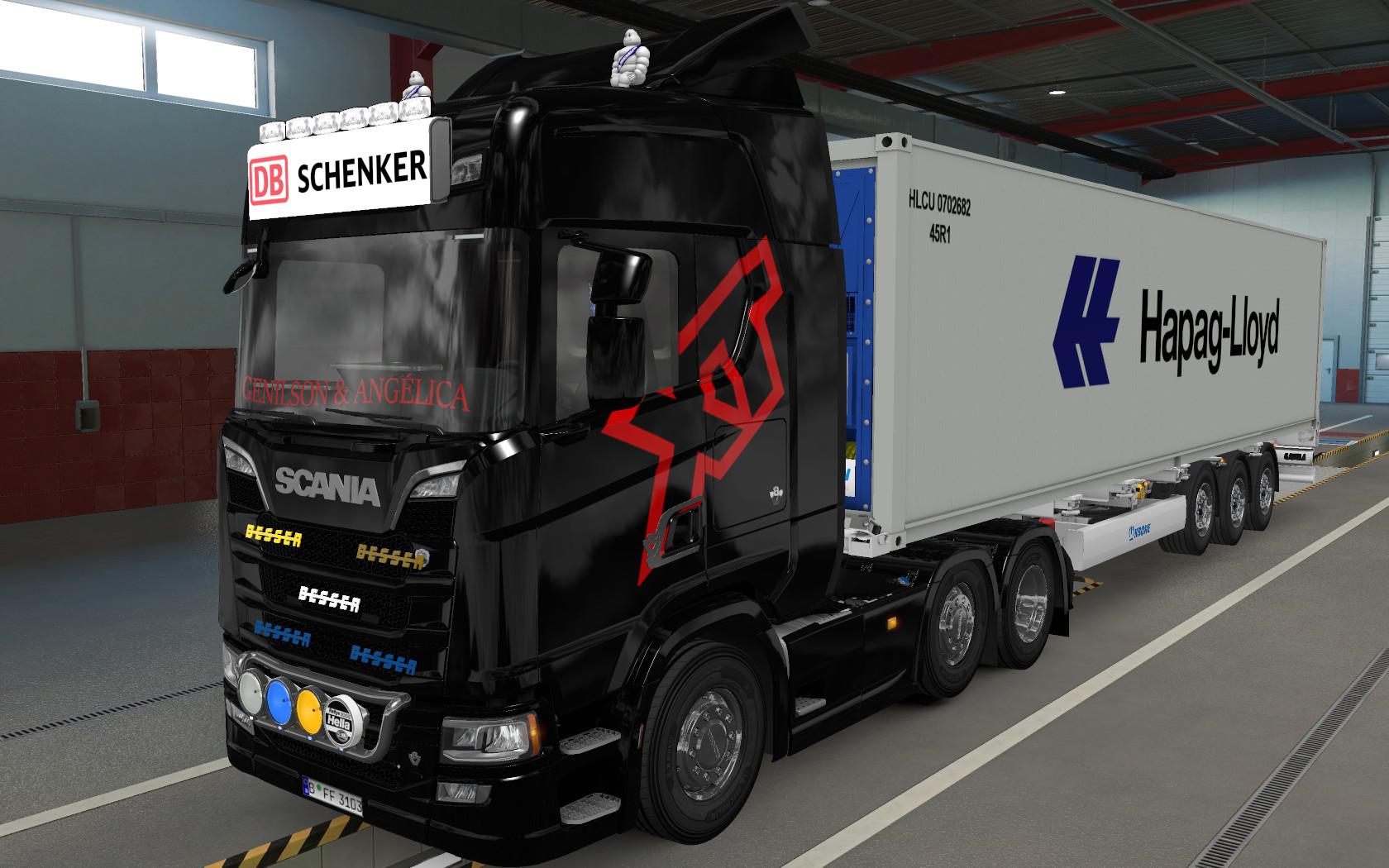 ETS2 - Big Lightbox Scania R And S 2016 DB Schenker (1.39.x)
