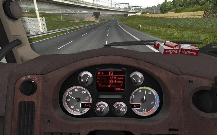 ETS2 - Custom Dashboard for Daf XF 105 V1.2 (1.39.x)