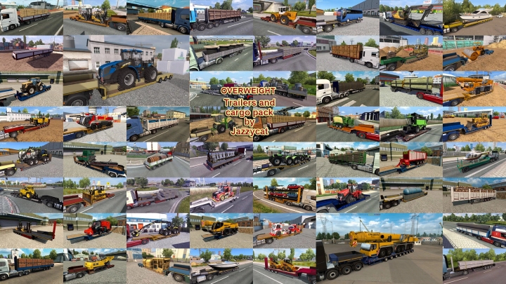 ETS2 - Overweight Trailers and Cargo Pack V9.9 (1.41.x)