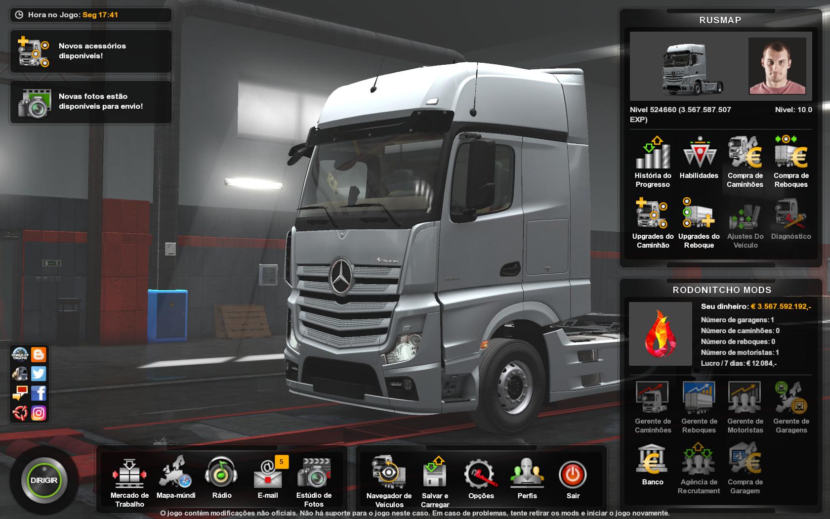 ETS2 - Rus Map Profile Mod 1.9.0 (1.35.x)