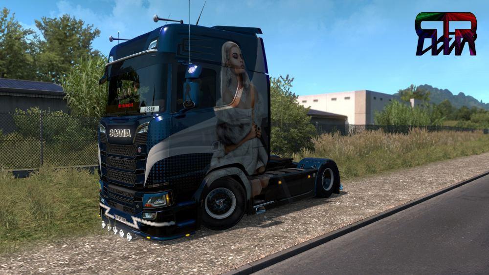 ETS2 - Scania S 2016 Lady Scania Paintjob 2nd Edition V1.0 (1.36.x)