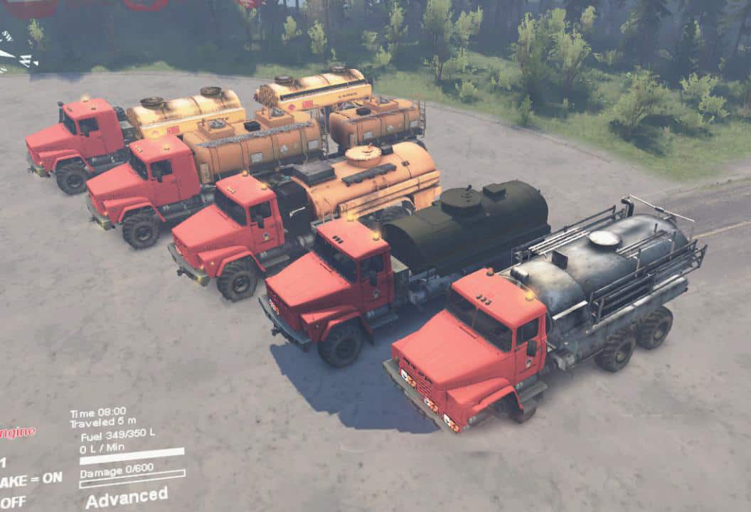 Spintires - KrAZ-260 "Naftovik" Truck V1.0