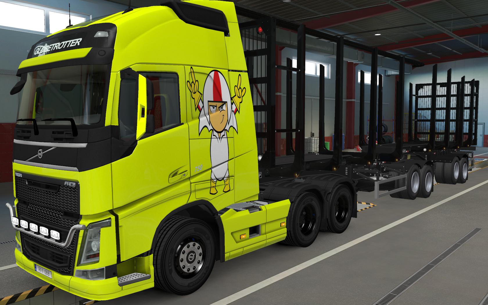 ETS2 - Volvo Fh16 2012 Kick Buttowski Skin (1.37.x)