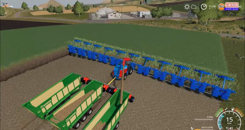 FS19 - Krone BigX +50M Crazy Sugarcane Harvester and Cutter V1.0