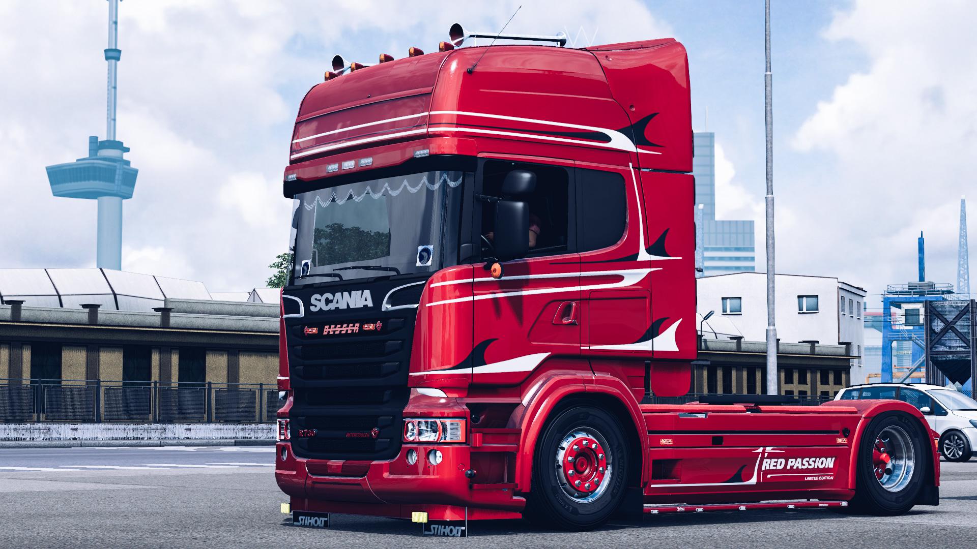 Ets2 Scania Red Passion Skin 137x Euro Truck Simulator 2 Modsclub