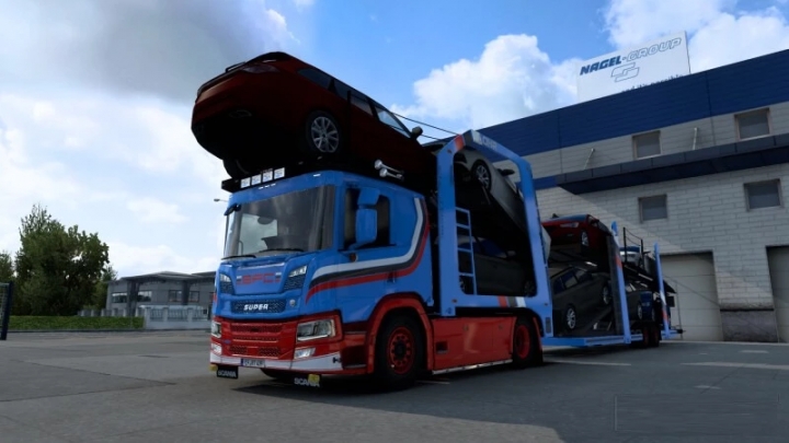 ETS2 - Scania P Cartransporter for Eugene Scania Pack V3.0 (1.40.x)