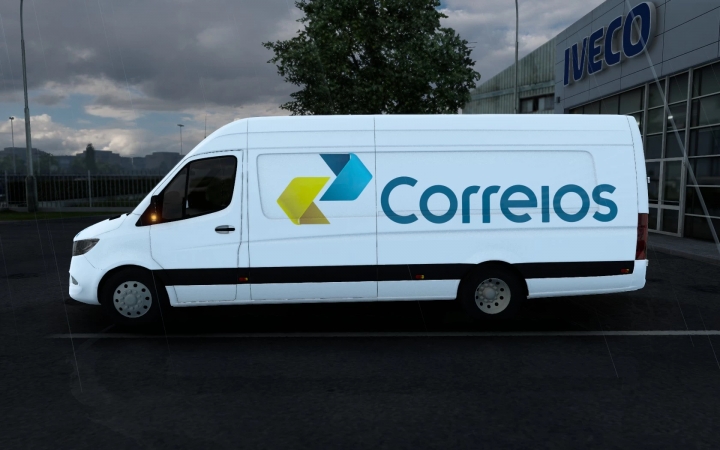 ETS2 - Mercedes-Benz Sprinter 2021 Correios Skin (1.41.x)