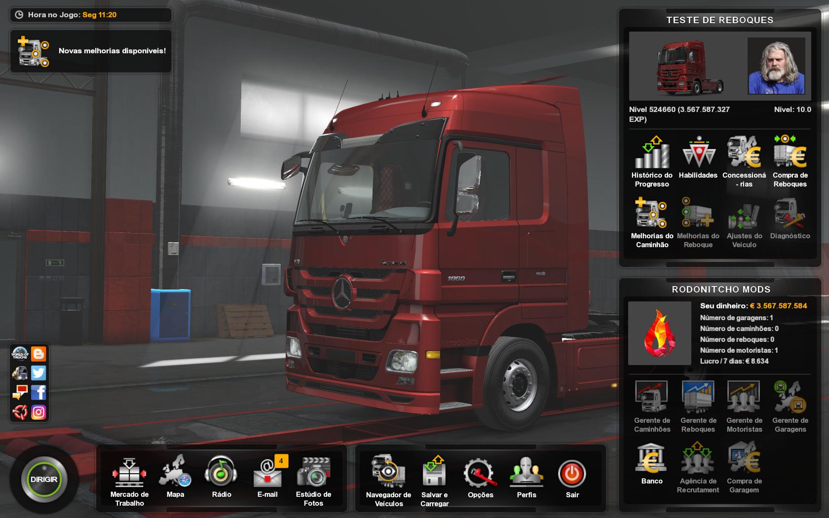 ETS2 - Profile Teste De Reboques (1.36.x)