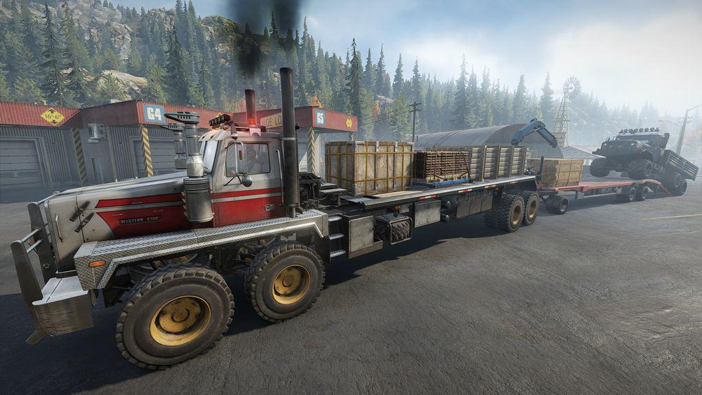 SnowRunner - WS Twinsteer 6900 Blueline Truck V1.0