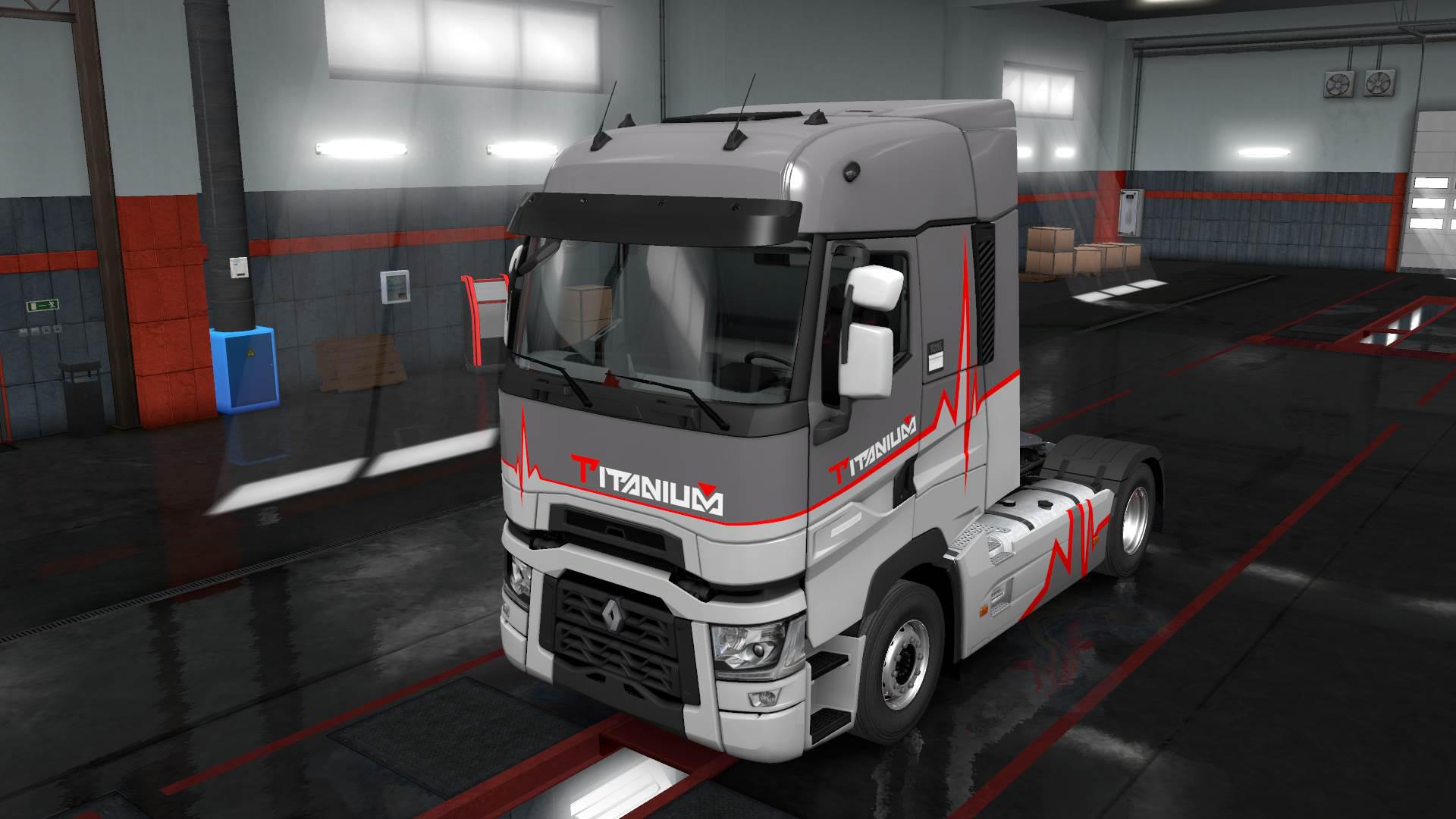 Ets2 Renault Range T Titanium Skin V1 0 1 35 X Euro Truck Simulator 2 Mods Club