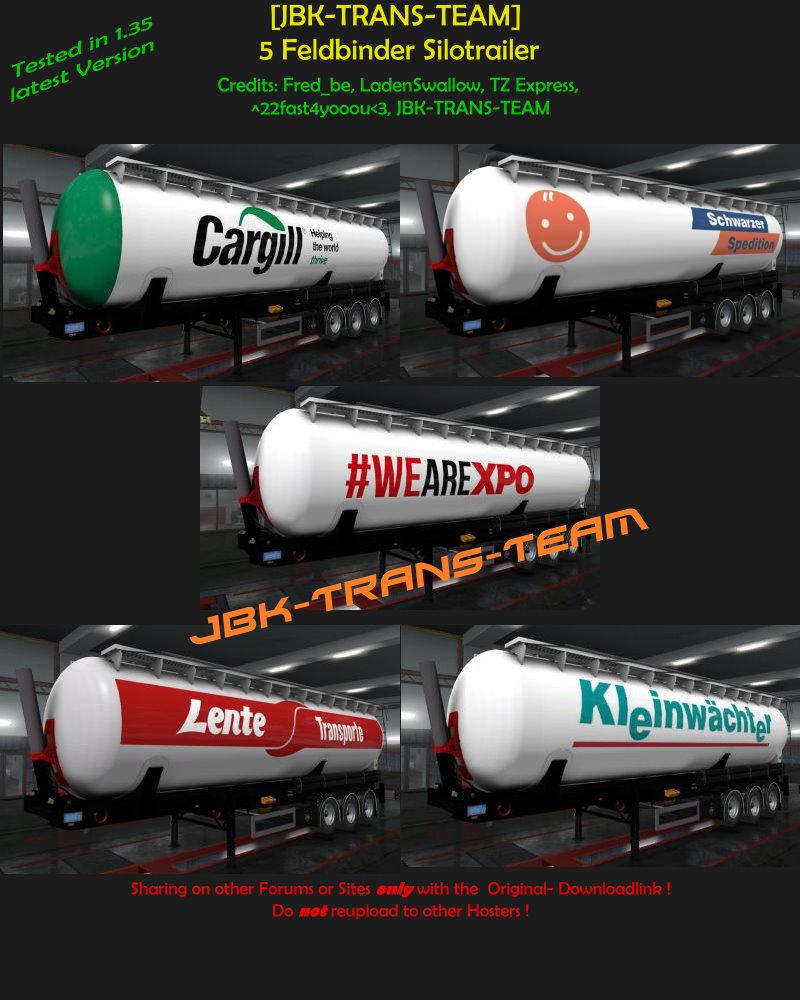 ETS2 - JBK FFB 5 Silotrailer (1.35.X)