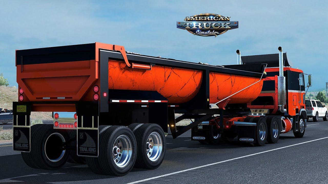 ATS - Trailer Trail King Quarter Frame End Dump V1.0 (1.35.X)