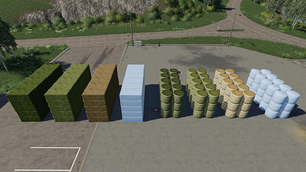 FS19 - Buyable Large Stack Of Bales V1.0