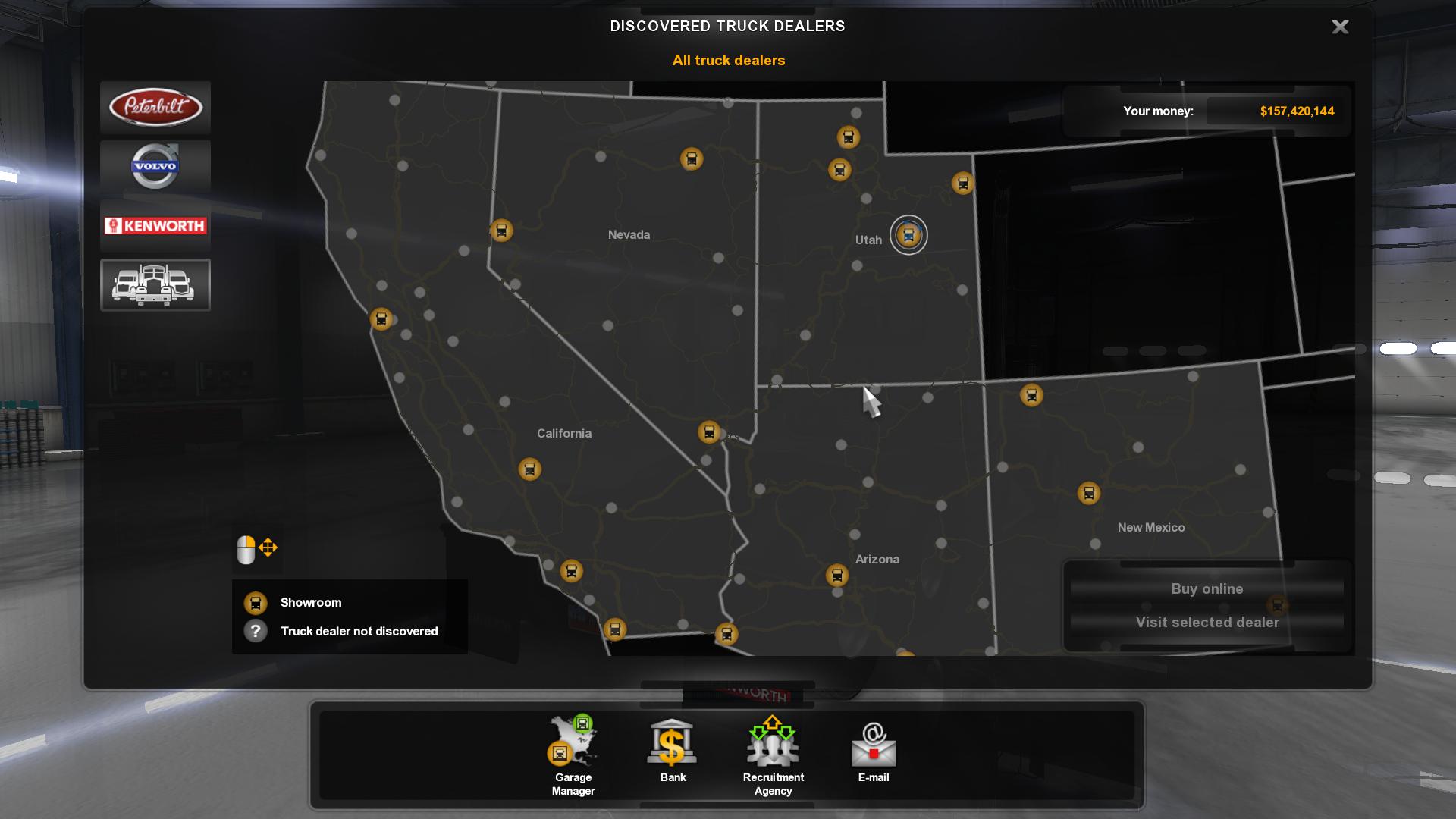 Upgrading And Buying Garage Garage American Truck Simulator Game Guide Gamepressure Com