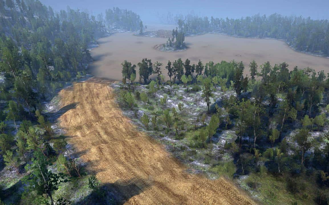 Spintires:Mudrunner - Round Forest Map V1.0