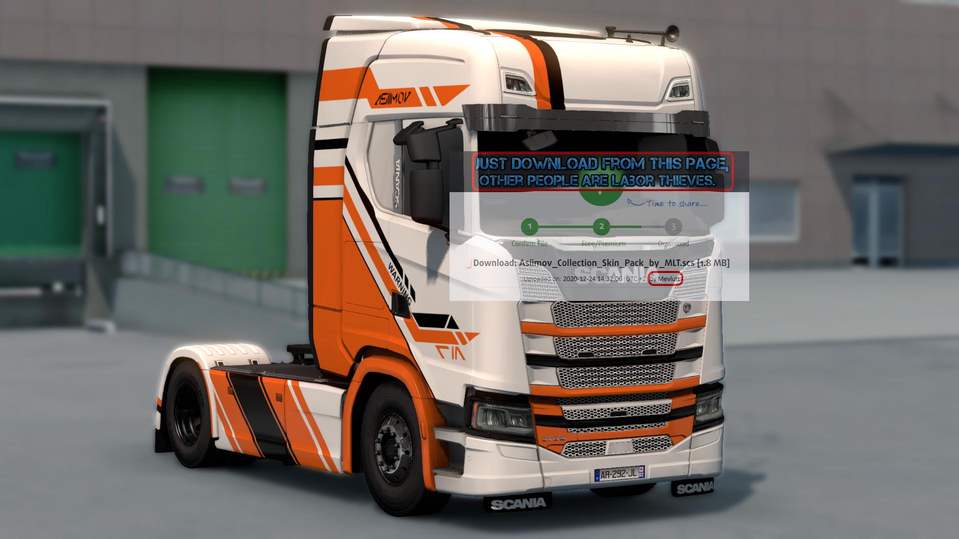 ETS2 - Asiimov Collection Skin Pack (1.39.x)