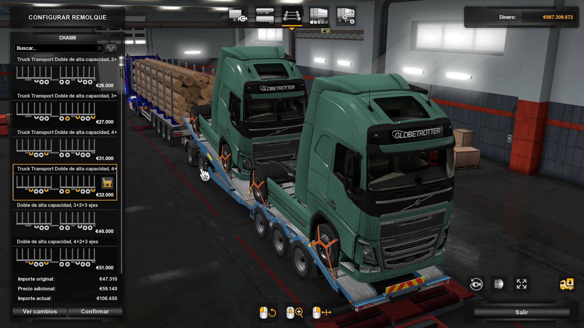 Ets2 Combined Truck Transporter Trailer Owned V1 0 1 37 X Euro