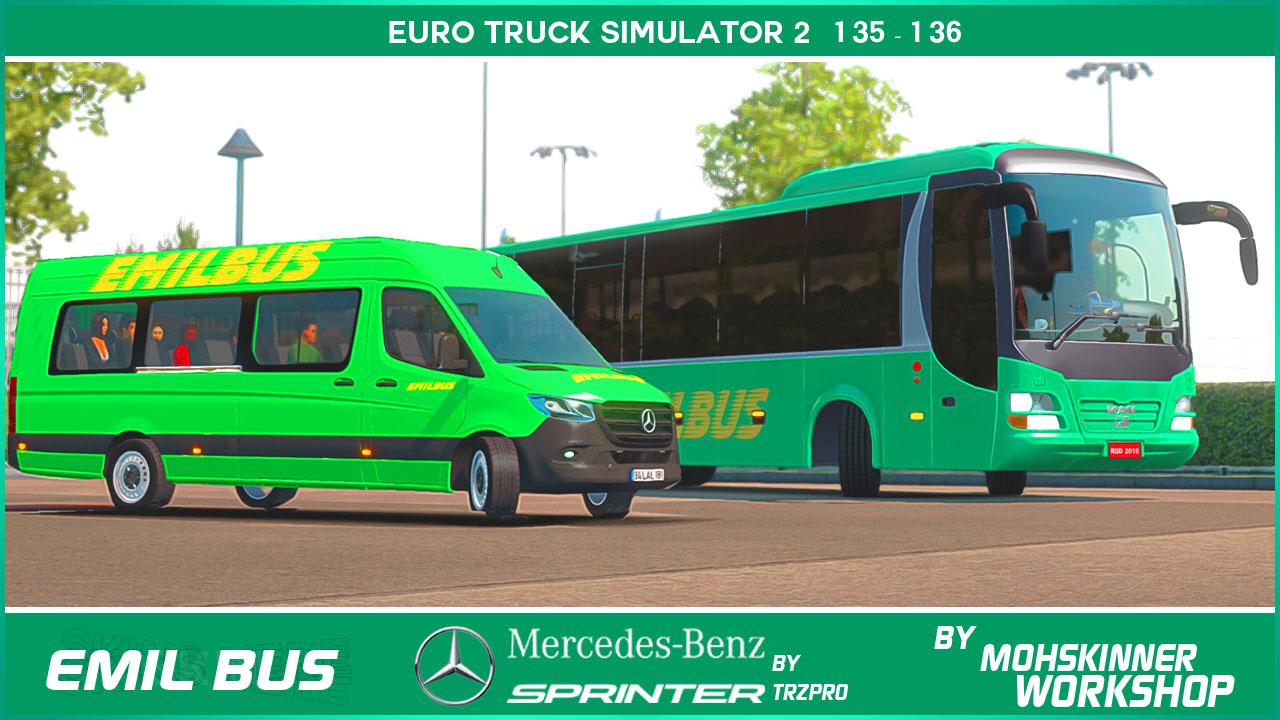 ETS2 - Mercedes Sprinter Emilbus Skin (1.36.x)