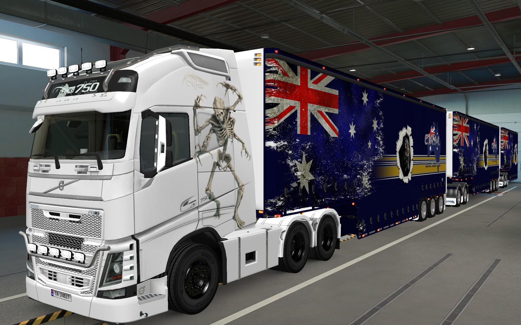 ETS2 - Volvo FH16 2012 Caveira Skin (1.37.x)