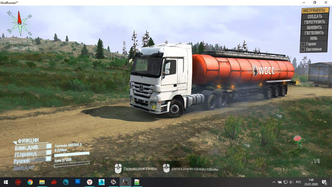 Spintires:Mudrunner - Mercedes-Benz Actros Truck V23.01.20