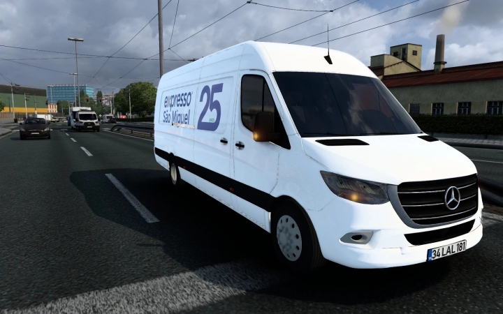 ETS2 - Mercedes-Benz Sprinter 2021 Expresso Sao Miguel 25 Anos Skin (1.41.x)