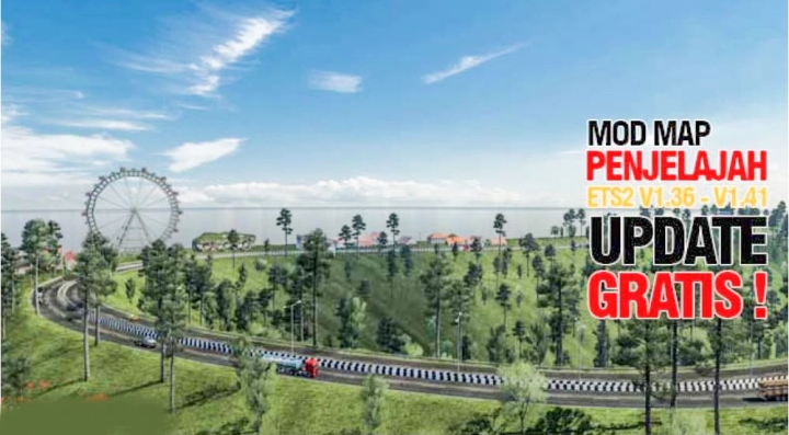 ETS2 - Penjelajah Map V3.1 (1.41.x)