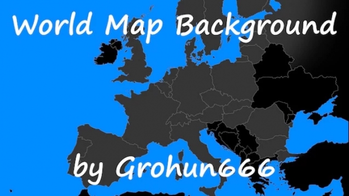 ETS2 - World Map Background (1.40.x)