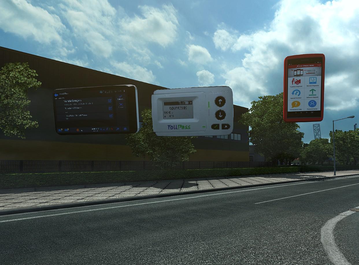 ETS2 - Toll Pass Device - GPS - Speedometer (1.38.x)