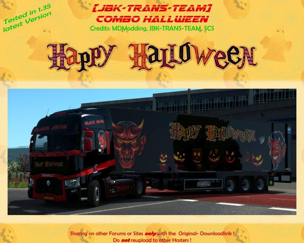 ETS2 - JBK Halloween Combo Pack V1.0 (1.35.X)
