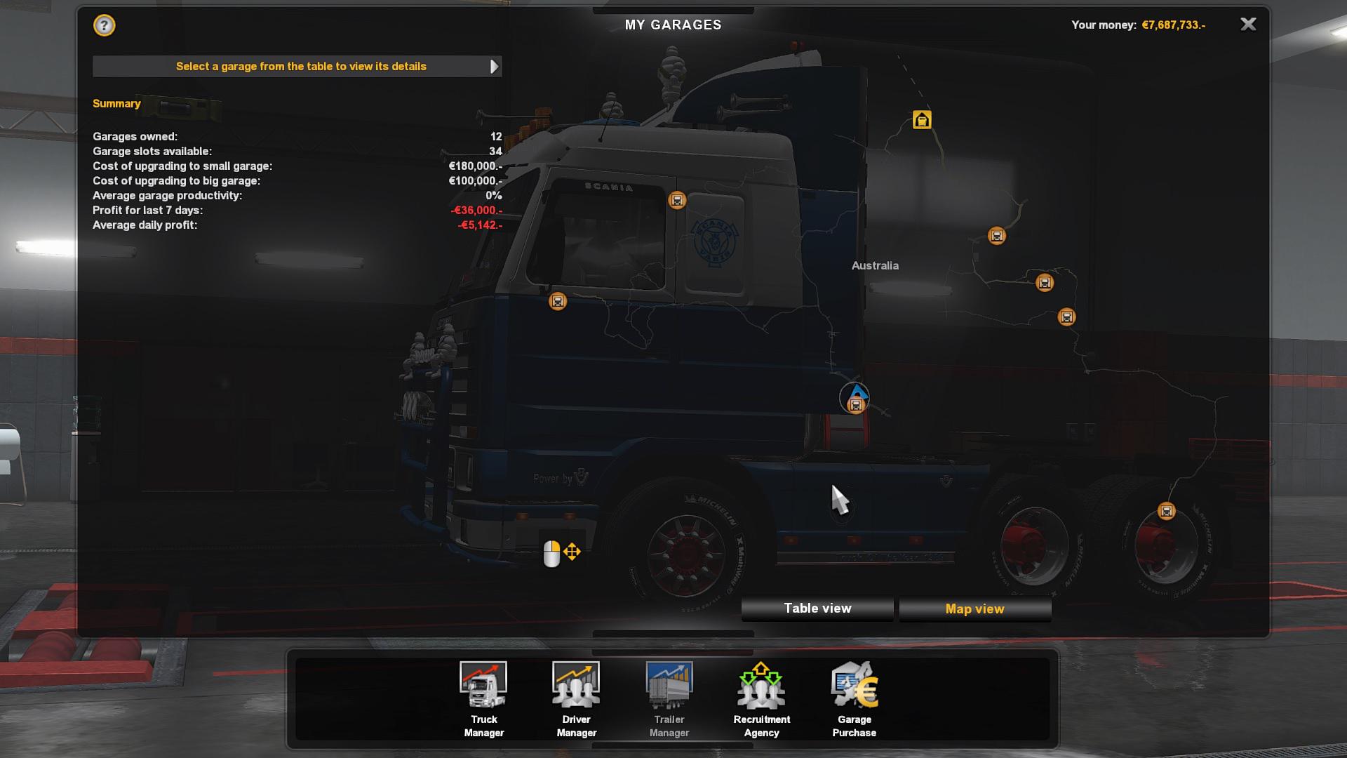 ETS2 - Save Game Profile For Australia Tasmania Map (1.35.X)