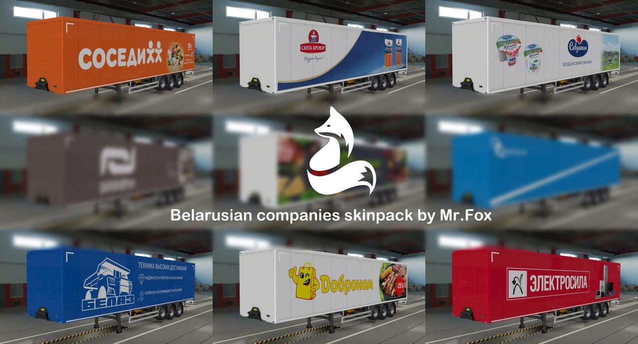 ETS2 - Skinpack of Belarusian Companies V1.2 (1.40.x)