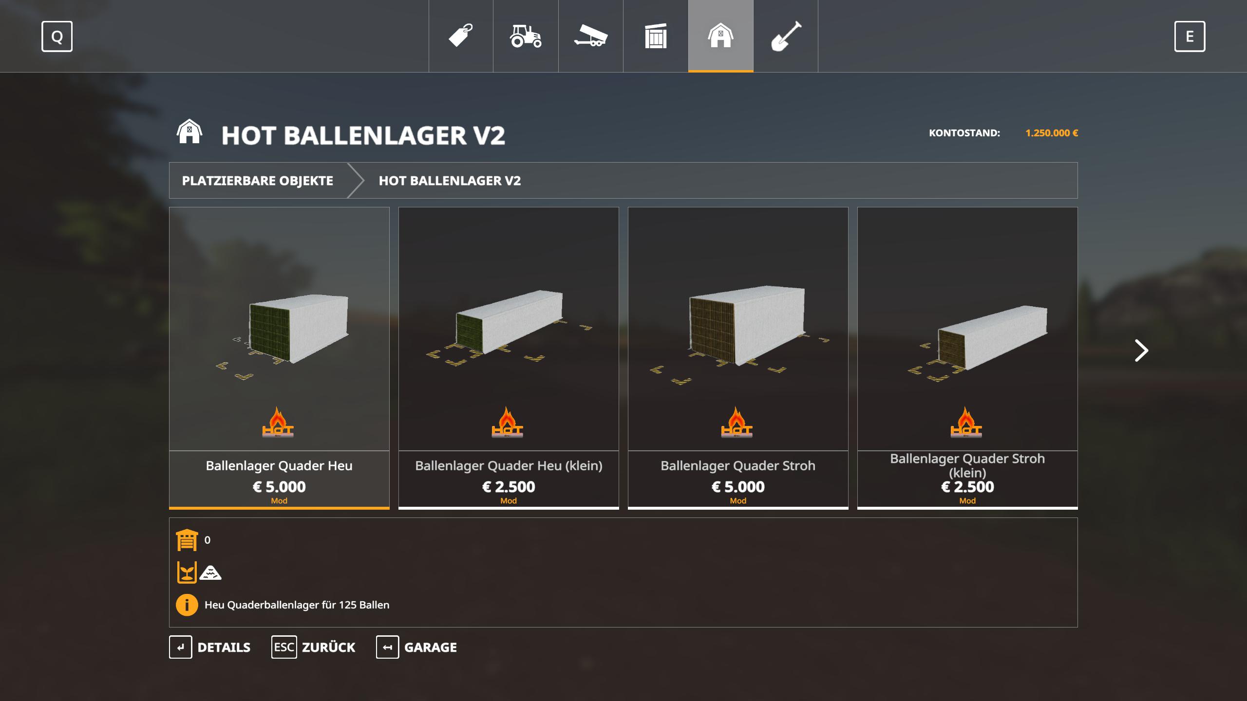 FS19 - HoT Ballenlager v2.0.1