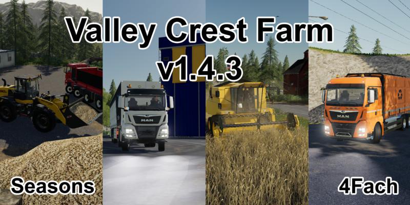 FS19 - Valley Crest Farm 4x Map V1.4.3
