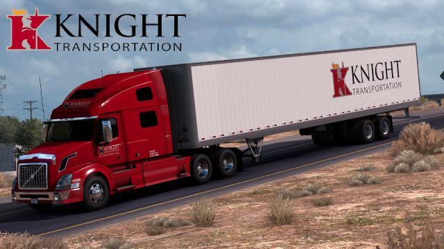 ATS - Knight Trans Volvo VNL Metallic + Trailer Skin (1.39.x)