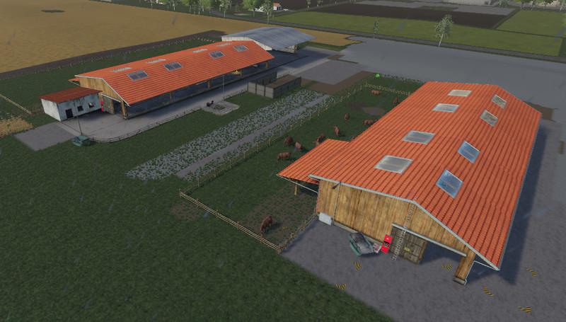 FS19 - Placeable Cow Pasture / Dairy Farm v2.0