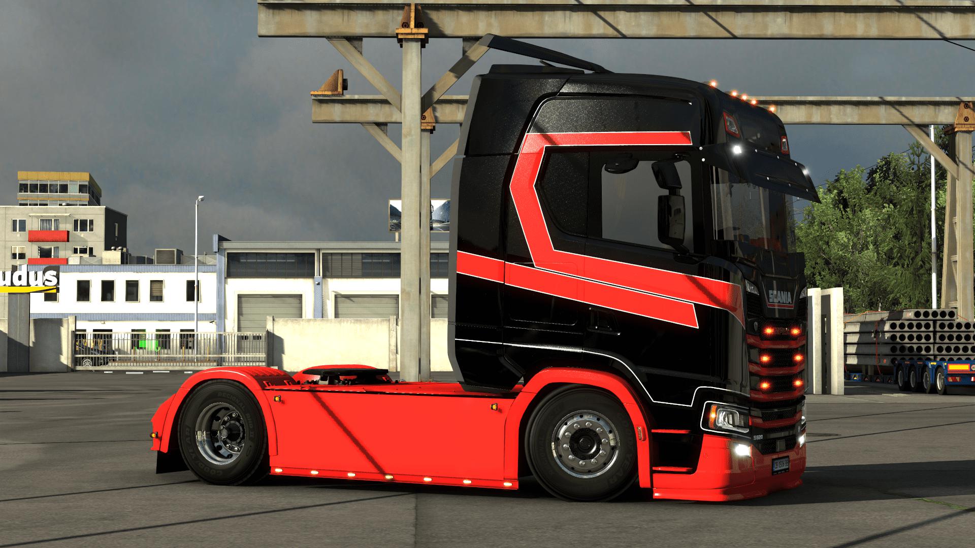 ETS2 - Scania S Black Skin V1.0 (1.40.x) | Euro Truck Simulator 2 ...