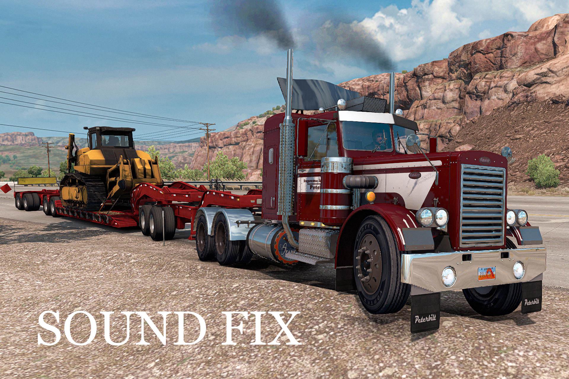 ATS - Sound Fix for Peterbilt 281-351 mTG V1.2 (1.39.x)