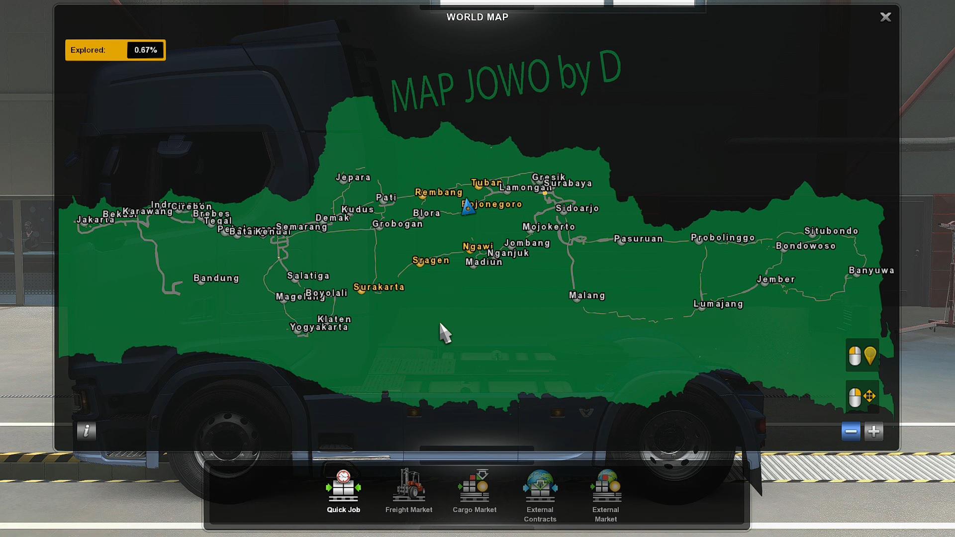 ETS2 - Jowo Map V7.2 Indonesian Map (1.36 - 1.38)