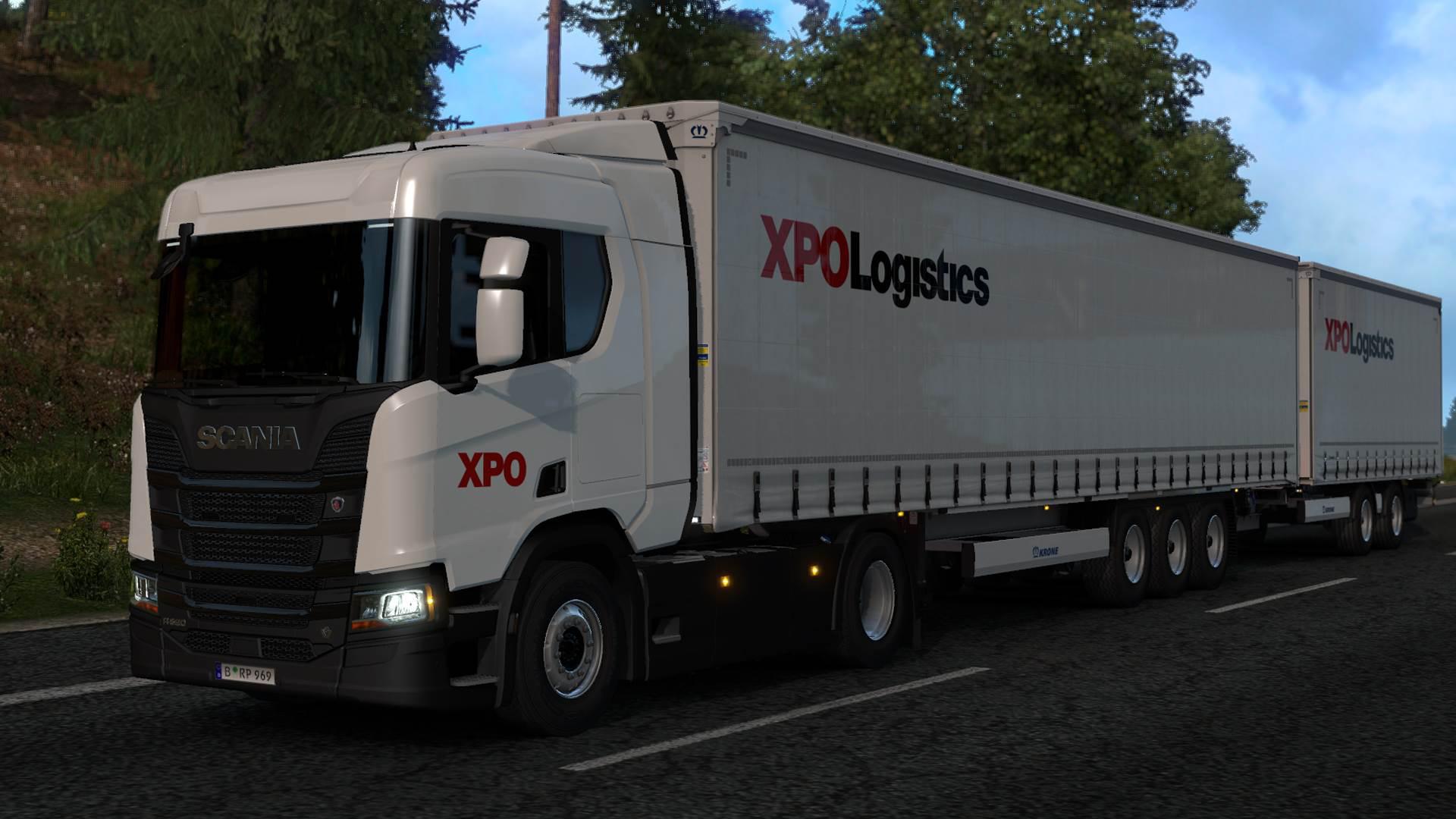 ETS2 XPO Logistics Paintjob Pack V1.0 (1.35.X) Euro Truck Simulator