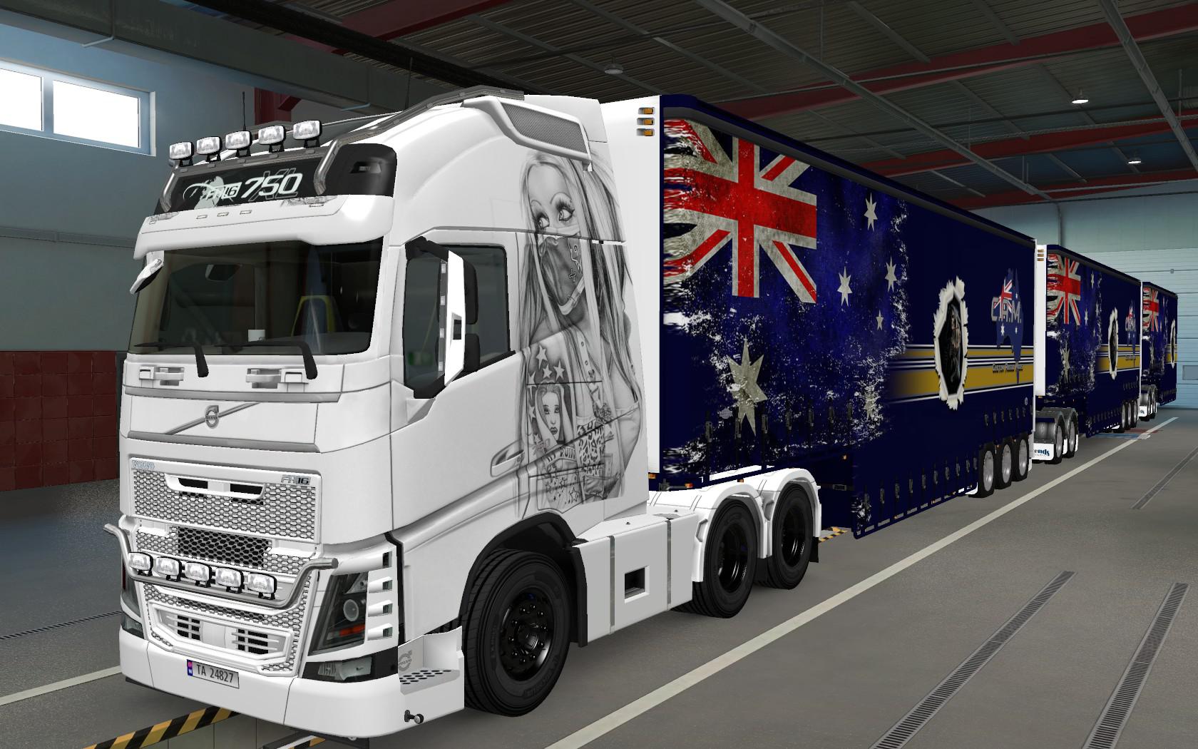 ETS2 - Volvo FH16 2012 Use Mask Skin (1.37.x)