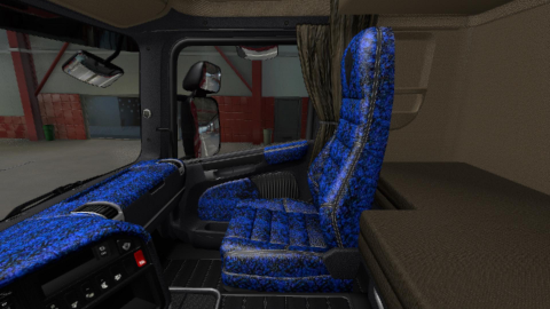 ETS2 - Blue Pluche Interior RJL (1.37.x)