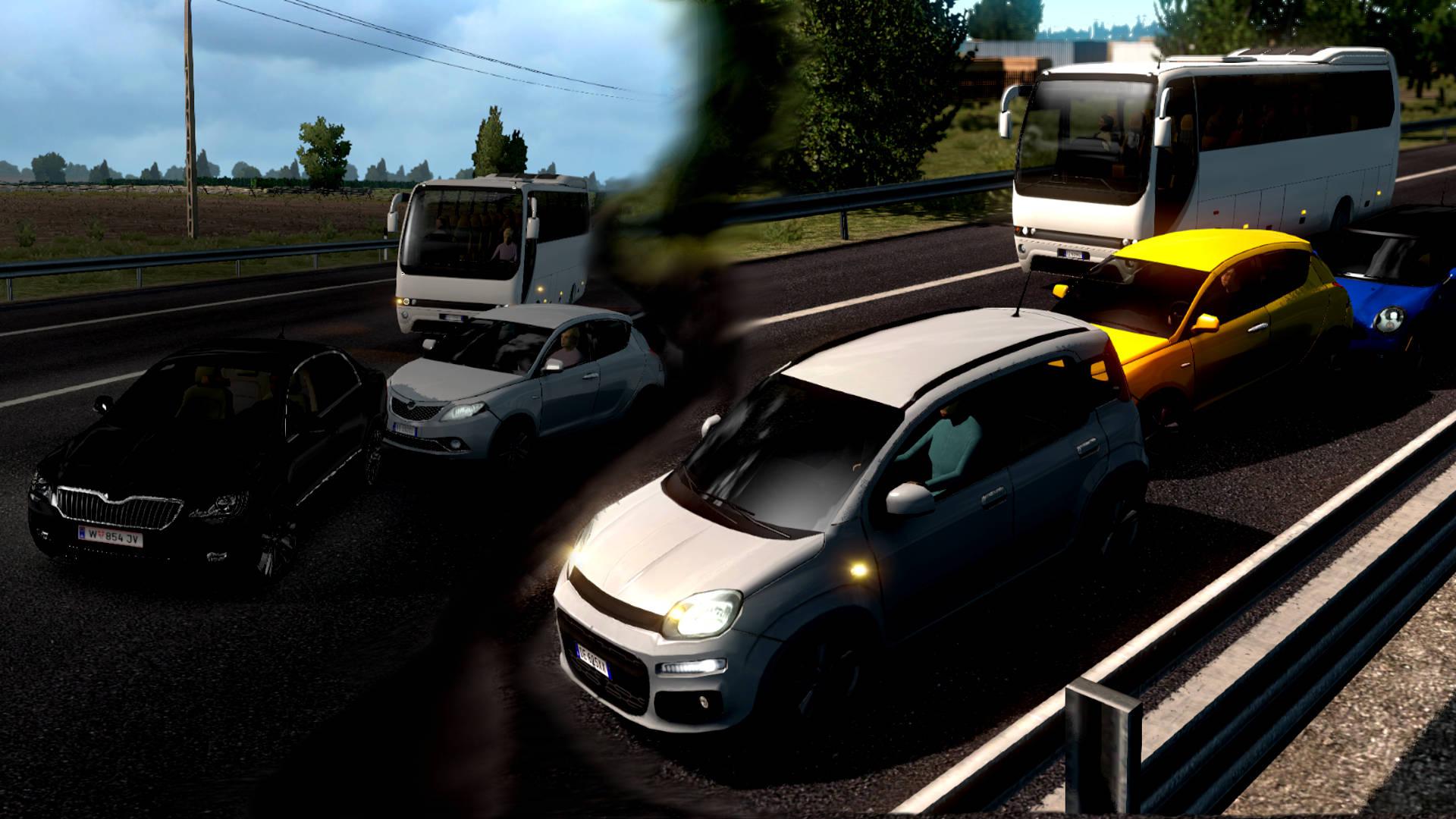 ETS2 - Random Crash & Less Carefully [Hard] 1.36.x