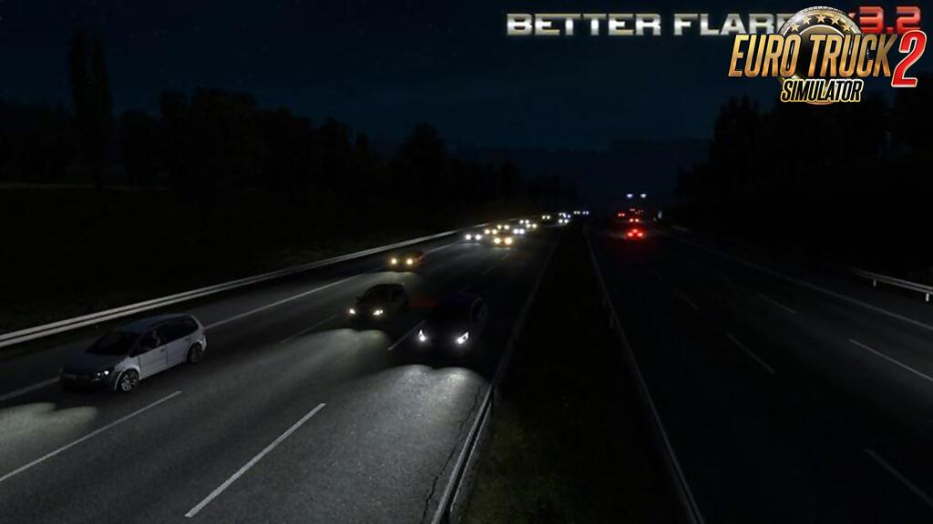 ETS2 - Better Flares 3.3A Addons for Jazzycat Packs (1.38.x)