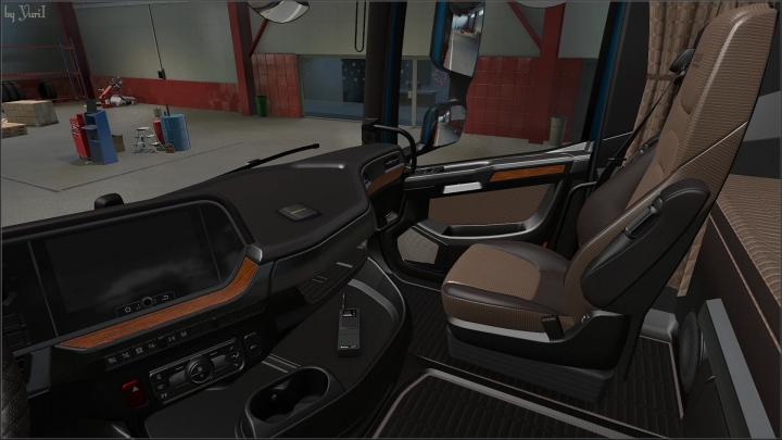 ETS2 - Dark Brown interior for Daf XG V0.9 (1.41.x)