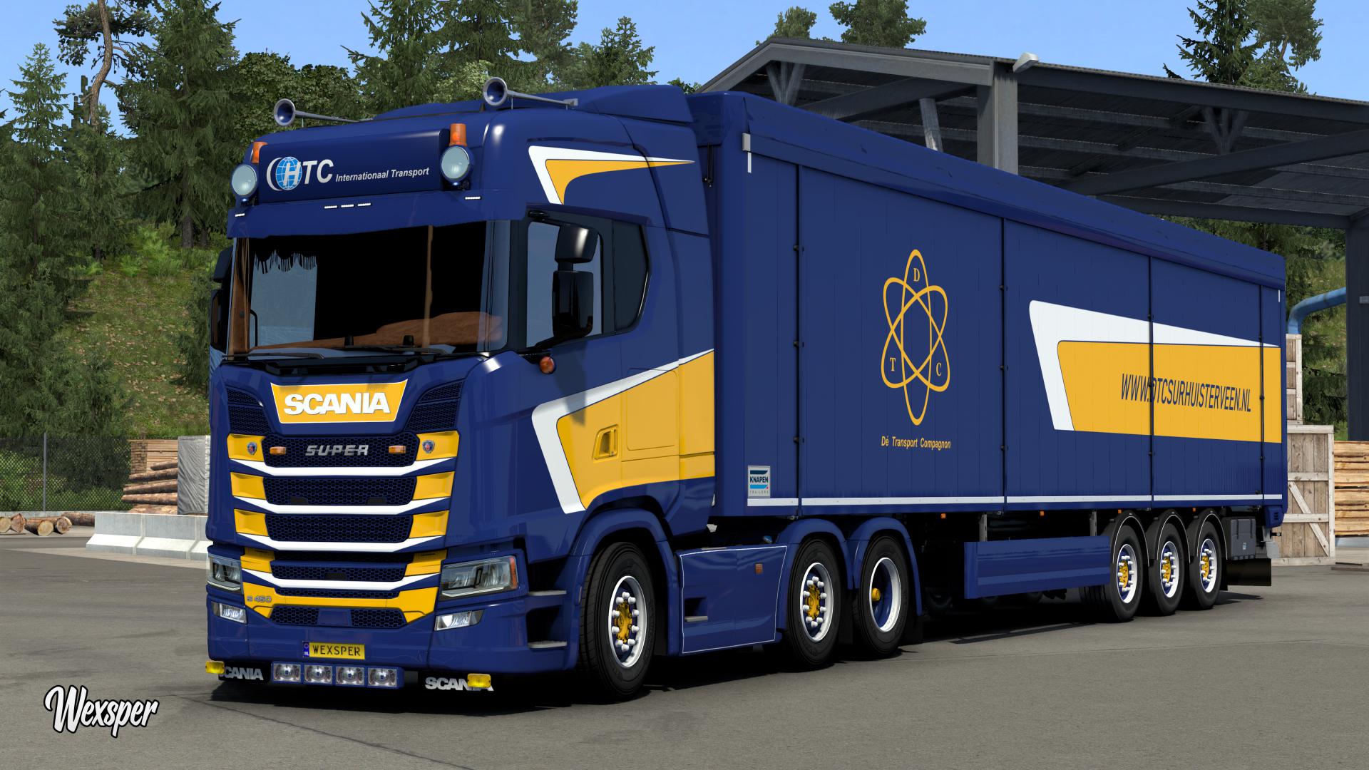 ETS2 - Scania R & S HTC Transport Skin Pack V1.0 (1.40.x)