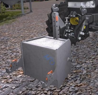 FS19 - Concrete Weight 750 KG V1.0