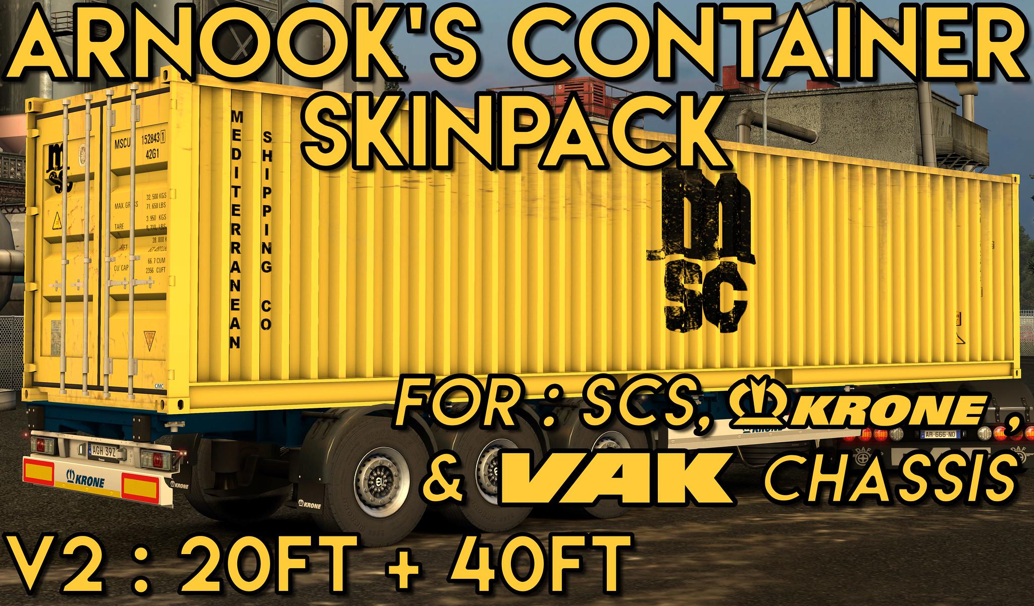 ETS2 - Arnooks SCS Containers Skin Project V2.0 (1.36.x)