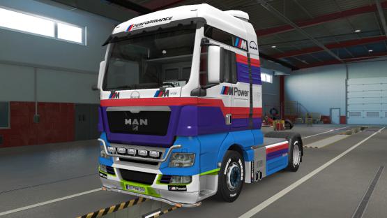 ETS2 - Man Tgx Euro 6 Skin + Man TGX BMW M Power Combo Skin V1 (1.38.x)