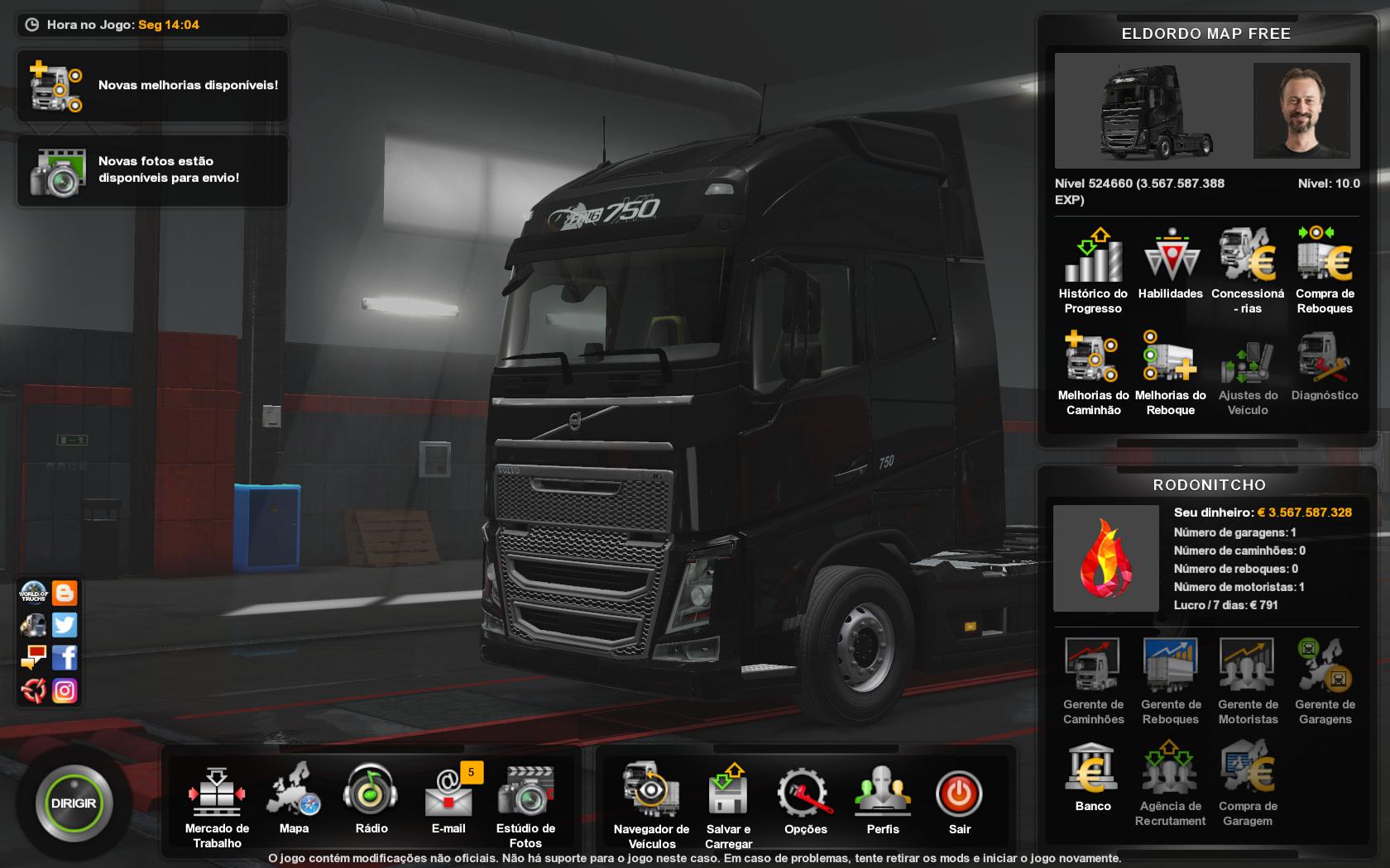 ETS2 - Eldorado Free Map 1.7.1 Profile Mod (1.36.x)