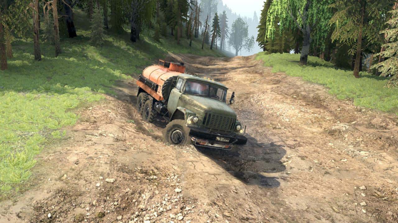 Spintires:Mudrunner - Descent Map V1.0